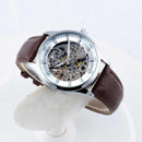 SILVER SHINING SKELETON WATCH